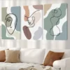 3pcsModern Minimalist Aesthetic Abstract Wall Art Set Canvas Framed 50x70cm- High Quality Print 100% Australian Made Wall Canvas Ready to Hang