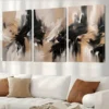 3pcs Abstract Canvas Wall Art Set Canvas Framed 50x70cm - High Quality Print 100% Australian Made Wall Canvas Ready to Hang - Image 2