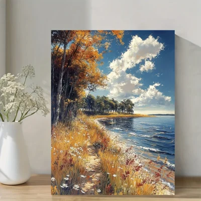 Lake Tawakoni Texas Landscape Wall Art Canvas Framed 40x60