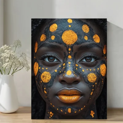 Abstract African Tribal  Wall Art Canvas Framed 40x60