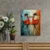 Abstract Ballerinas Oil Painting Wall Art Canvas Framed 40x60 - Image 2