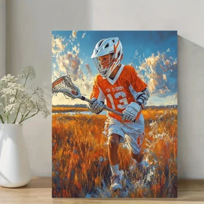 Vibrant Action-Packed Sports Wall Art Canvas Framed 40x60
