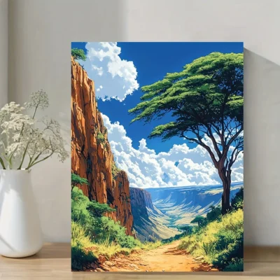 Hells Gate National Park  Wall Art Canvas Framed 40x60