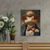Victorian Gecko Business for Man Wall Art Canvas Framed 40x60 - Image 3