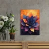 Vibrant Rainbow Agave Southwest Wall Art Canvas Framed 40x60 - Image 3
