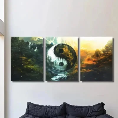 3pcs Natural Landscape Painting Wall Art Set Canvas Framed 40x60cm - High Quality Print 100% Australian Made Wall Canvas Ready to Hang