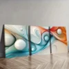 3pcs Colorful Spheres Design Wall Art Set Canvas Framed 40x60cm - High Quality Print 100% Australian Made Wall Canvas Ready to Hang