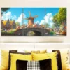 3pcs Set Whimsical Animals Wall Art Canvas Framed 50x70cm Wall Art Set Canvas Framed 50x70cm - High Quality Print 100% Australian Made Wall Canvas Ready to Hang - Image 2