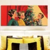 3pcs Merry Christmas Scene, Wall Art Set Canvas Framed 40x60cm - High Quality Print 100% Australian Made Wall Canvas Ready to Hang - Image 2