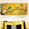 3pcs The Tree of Life Adorned with Birds Flowers Wall Art Set Canvas Framed 40x60cm - High Quality Print 100% Australian Made Wall Canvas Ready to Hang - Image 2