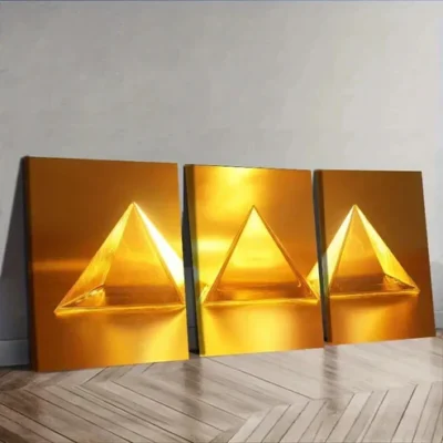 3pcs Spa candle Wall Art Set Canvas Framed 50x70cm - High Quality Print 100% Australian Made Wall Canvas Ready to Hang