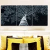 3pcs The old poplar tree Wall Art Set Canvas Framed 50x70cm - High Quality Print 100% Australian Made Wall Canvas Ready to Hang - Image 2