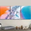 3pcs Winter Beach, Luxurious Wall Art Set Canvas Framed 50x70cm - High Quality Print 100% Australian Made Wall Canvas Ready to Hang - Image 2