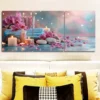 3pcs Spa candle Floral Wall Art Set Canvas Framed 40x60cm - High Quality Print 100% Australian Made Wall Canvas Ready to Hang - Image 2