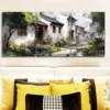3pcs Jiangnan water town Wall Art Set Canvas Framed 40x60cm - High Quality Print 100% Australian Made Wall Canvas Ready to Hang - Image 2