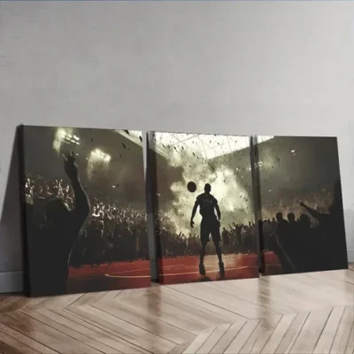 3pcs The winning goal Wall Art Set Canvas Framed 50x70cm - High Quality Print 100% Australian Made Wall Canvas Ready to Hang