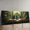 3pcs Book scenery Wall Art Set Canvas Framed 50x70cm - High Quality Print 100% Australian Made Wall Canvas Ready to Hang