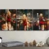 3pcs The blonde woman in the red dress Wall Art Set Canvas Framed 40x60cm - High Quality Print 100% Australian Made Wall Canvas Ready to Hang - Image 3