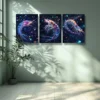 3pcs Shrimp, dream Wall Art Set Canvas Framed 40x60cm -High Quality Print 100% Australian Made Wall Canvas Ready to Hang - Image 3