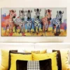 3pcs Featuring an Adorable Baby Zebra Wall Art Set Canvas Framed 40x60cm - High Quality Print 100% Australian Made Wall Canvas Ready to Hang - Image 2