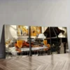 3pcs Piano and violin match Wall Art Set Canvas Framed 50x70cm - High Quality Print 100% Australian Made Wall Canvas Ready to Hang
