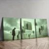 3pcs Surreal film, Painting Wall Art Set Canvas Framed 50x70cm - High Quality Print 100% Australian Made Wall Canvas Ready to Hang