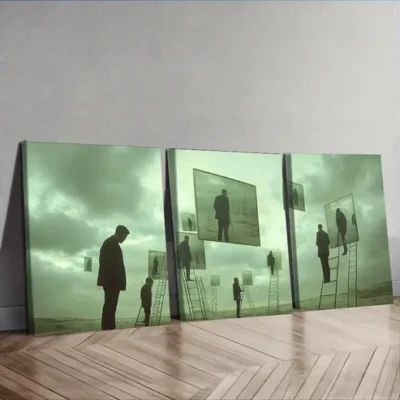 3pcs Surreal film, Painting Wall Art Set Canvas Framed 50x70cm - High Quality Print 100% Australian Made Wall Canvas Ready to Hang