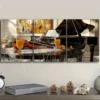 3pcs Piano and violin match Wall Art Set Canvas Framed 50x70cm - High Quality Print 100% Australian Made Wall Canvas Ready to Hang - Image 2