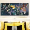 3pcs The painting in camouflage Wall Art Set Canvas Framed 50x70cm - High Quality Print 100% Australian Made Wall Canvas Ready to Hang - Image 2