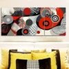 3pcs Spiral of gray shadows Wall Art Set Canvas Framed 50x70cm - High Quality Print 100% Australian Made Wall Canvas Ready to Hang - Image 2