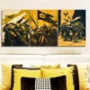 3pcs Soldiers on the planet Wall Art Set Canvas Framed 40x60cm - High Quality Print 100% Australian Made Wall Canvas Ready to Hang - Image 2