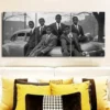 3pcs The black teenager was in an old car Wall Art Set Canvas Framed 50x70cm - High Quality Print 100% Australian Made Wall Canvas Ready to Hang - Image 2
