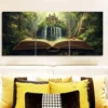 3pcs Book scenery Wall Art Set Canvas Framed 50x70cm - High Quality Print 100% Australian Made Wall Canvas Ready to Hang - Image 3