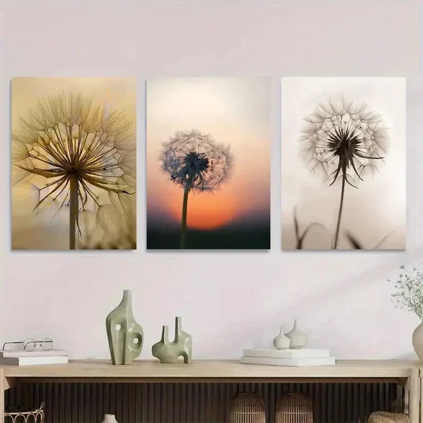 3pcs Vibrant Golden, Sunset, and Silhouette Wall Art Set Canvas Framed 50x70cm – High Quality Print 100% Australian Made Wall Canvas Ready to Hang