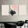 3pcs Gentle Hum of Nature's Heartbeat Wall Art Set Canvas Framed 40x60cm - High Quality Print 100% Australian Made Wall Canvas Ready to Hang - Image 2