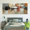 3pcs Abstract Geometric Modern  Wall Art Set Canvas Framed 40x60cm - High Quality Print 100% Australian Made Wall Canvas Ready to Hang