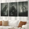 3pcs Mystical Forest & Eagle Wall Art Set Canvas Framed 40x60cm - High Quality Print 100% Australian Made Wall Canvas Ready to Hang - Image 3