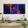 3pcs Twilight Garden Pathway Wall Art Set Canvas Framed 40x60cm - High Quality Print 100% Australian Made Wall Canvas Ready to Hang - Image 2