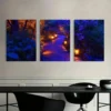 3pcs Twilight Garden Pathway Wall Art Set Canvas Framed 40x60cm - High Quality Print 100% Australian Made Wall Canvas Ready to Hang - Image 3
