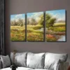3pcs Scenic Landscape Paintings Wall Art Set Canvas Framed 50x70cm - High Quality Print 100% Australian Made Wall Canvas Ready to Hang - Image 3
