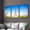 3pcs Paris Eiffel Tower Paintings Wall Art Set Canvas Framed 40x60cm - High Quality Print 100% Australian Made Wall Canvas Ready to Hang - Image 3