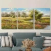 3pcs Scenic Landscape Paintings Wall Art Set Canvas Framed 50x70cm - High Quality Print 100% Australian Made Wall Canvas Ready to Hang - Image 2