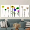 3pcs Modern Abstract Floral Vibrant Colorful Wall Art Set Canvas Framed 50x70cm - High Quality Print 100% Australian Made Wall Canvas Ready to Hang - Image 2