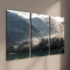 3pcs Lake and Mountains Landscape Wall Art Set Canvas Framed 40x60cm - High Quality Print 100% Australian Made Wall Canvas Ready to Hang - Image 2