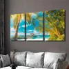 3pcs Beach Paradise Triptych Tropical Ocean Wall Art Set Canvas Framed 40x60cm - High Quality Print 100% Australian Made Wall Canvas Ready to Hang - Image 3