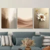 3pcs Luxury Modern Abstract Elegant Floral Wall Art Set Canvas Framed 50x70cm - High Quality Print 100% Australian Made Wall Canvas Ready to Hang - Image 2