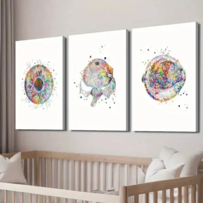 3pcs Eye Clinic Poster with Anatomy Illustration Wall Art Set Canvas Framed 40x60cm - High Quality Print 100% Australian Made Wall Canvas Ready to Hang