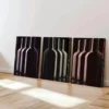 3pcs Alcohol Art Wine Bottles Painted Abstract Wall Art Set Canvas Framed 50x70cm - High Quality Print 100% Australian Made Wall Canvas Ready to Hang - Image 2