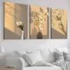 3pcs Shadow Art Of Butterflies And Flowers Wall Art Set Canvas Framed 40x60cm - High Quality Print 100% Australian Made Wall Canvas Ready to Hang - Image 2