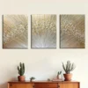 3pcs Golden Abstract Light Line Decor Wall Art Set Canvas Framed 40x60cm - High Quality Print 100% Australian Made Wall Canvas Ready to Hang - Image 3